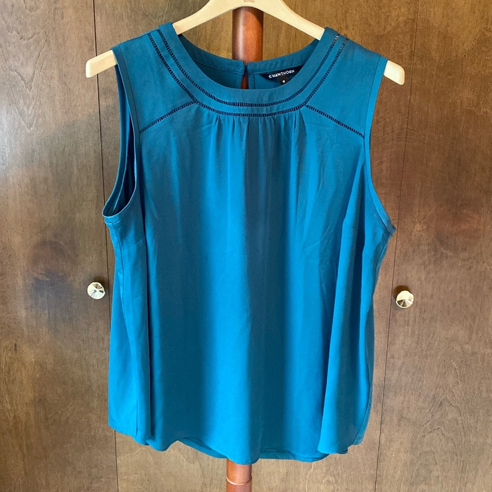 Hunter green sleeveless top